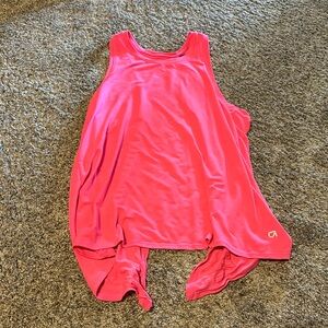 Neon Pink open back tank